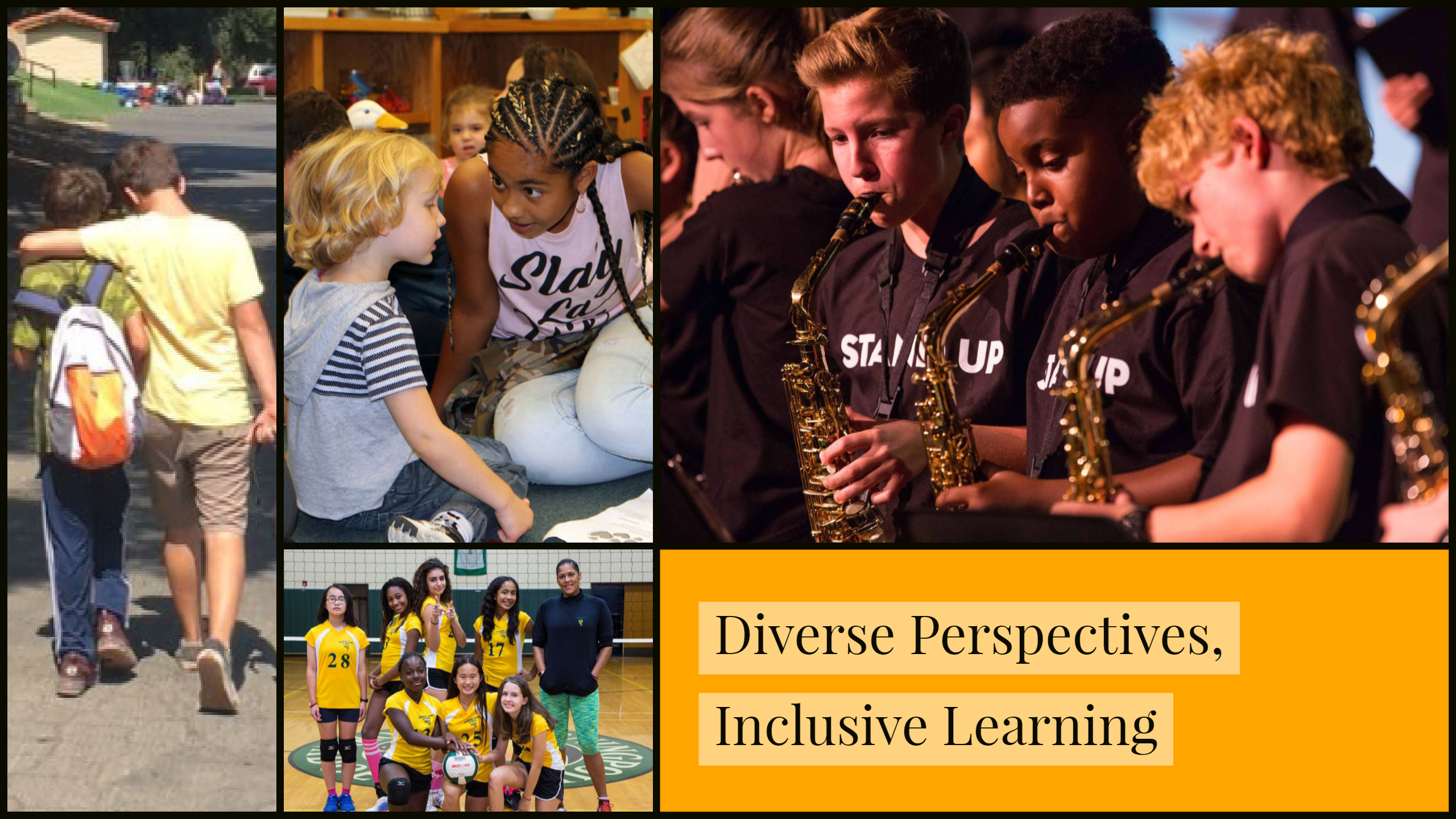 Diverse Perspectives, Inclusive learning photo collage