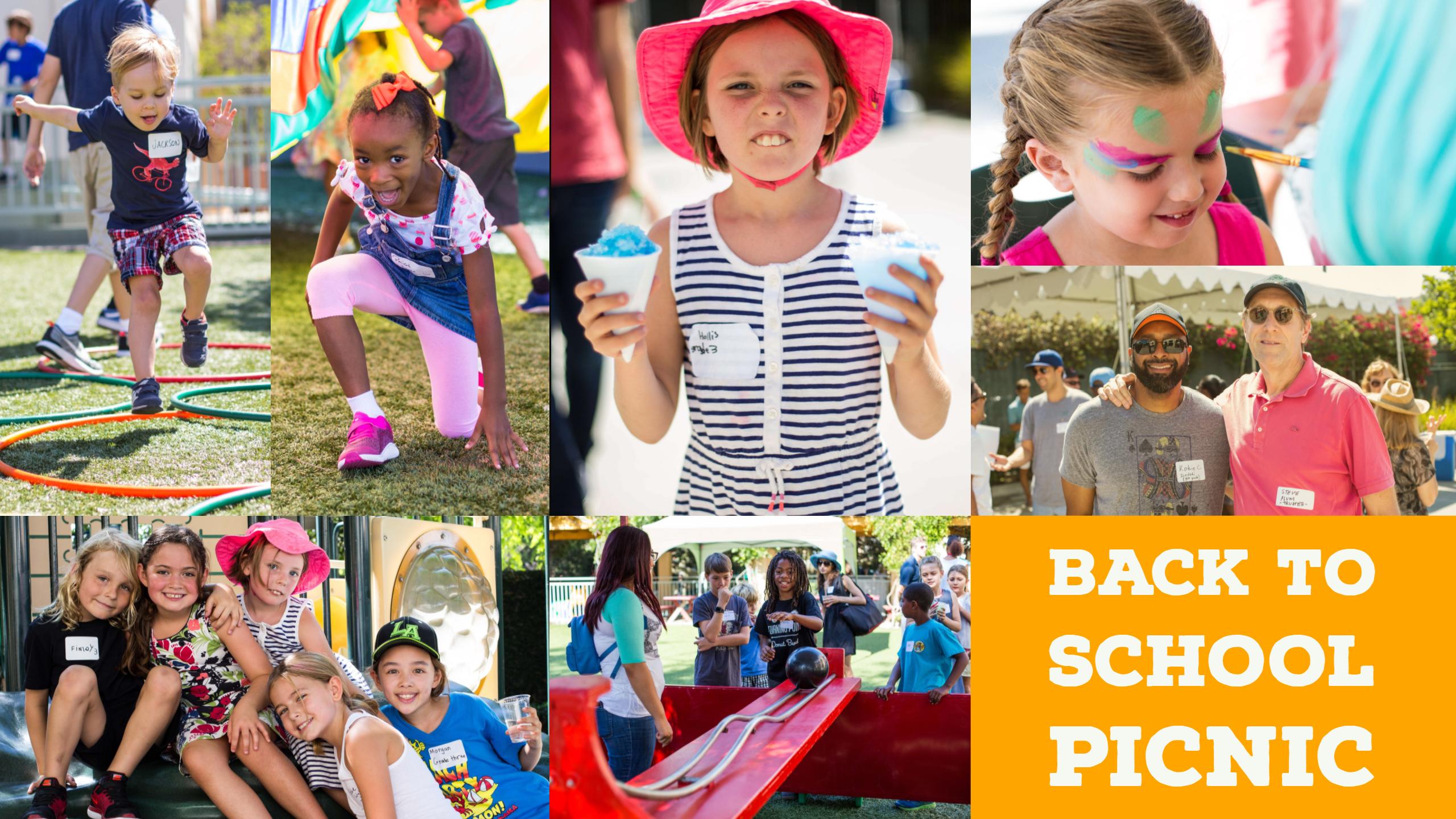 Back to School Picnic collage