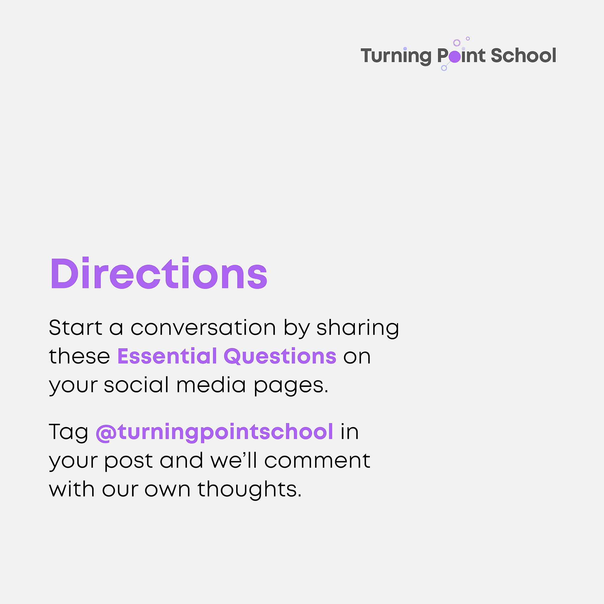 Essential questions turning point school
